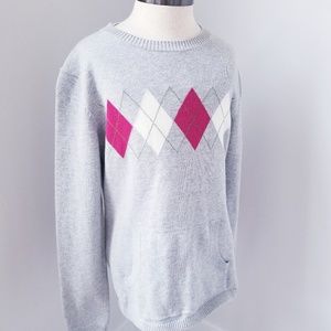 GREY Tommy Hillfiger Argyle Sweater
